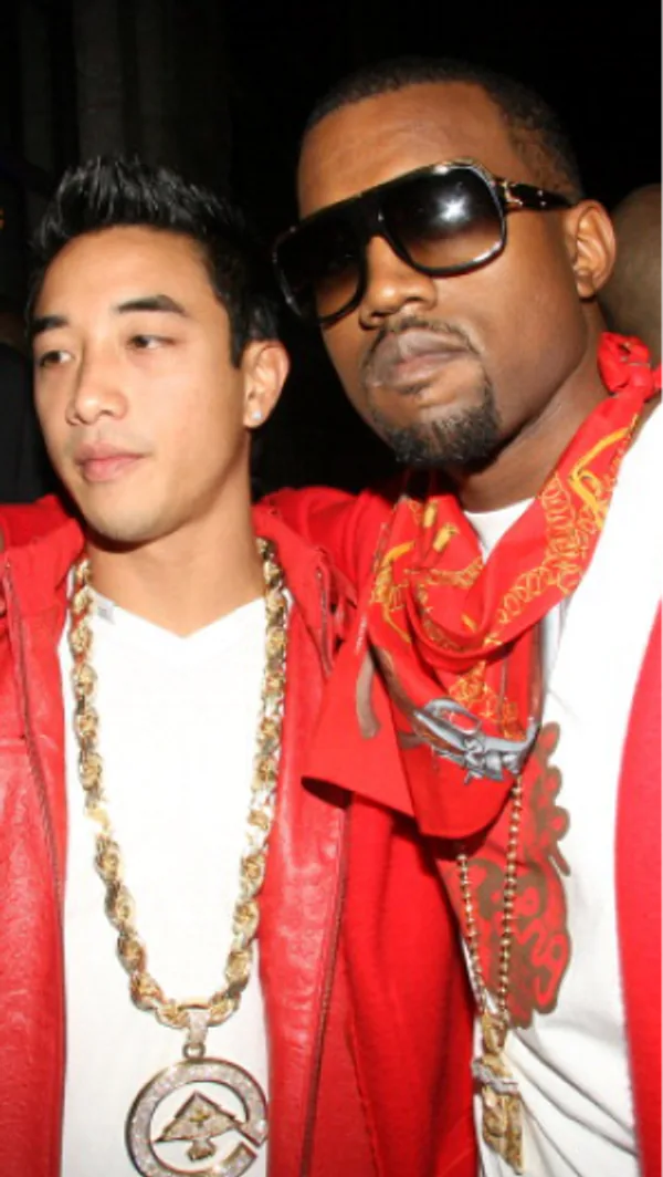 Kanye West wearing LRG